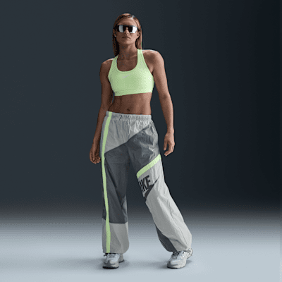 ★★Nike★★ Sportswear Everything Woven Mid-Rise Open Hem P Nike Sportswear Women's Mid-Rise Loose Woven Open-Hem Pants